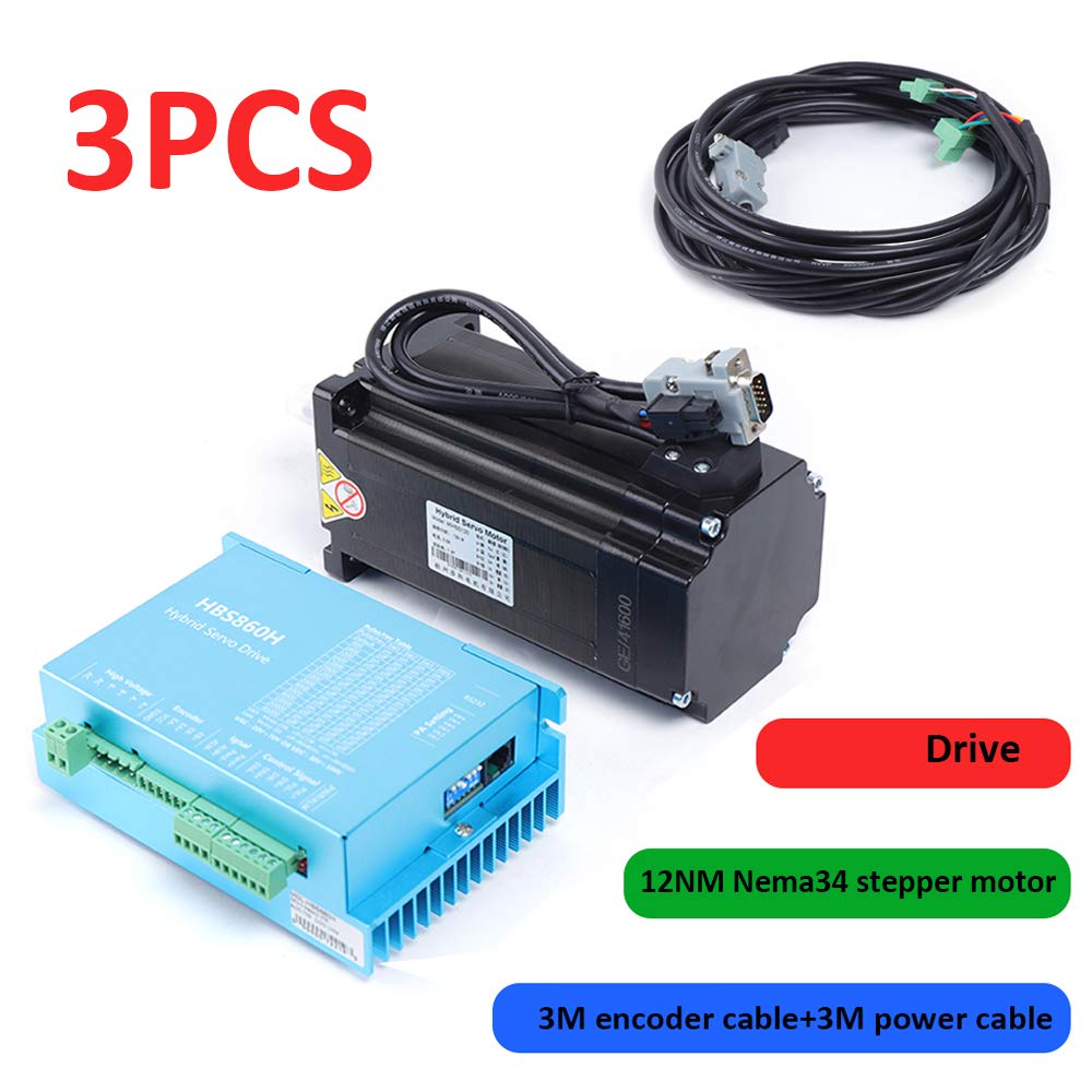 Stepper Motor Nema34 Closed Loop Kit - 18-80V DC With HBS86H Driver For ...