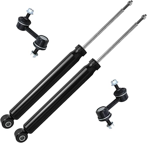 Miniatura 208 de Detroit Axle - Amortiguadores traseros para Chevrolet Equinox GMC Terrain Pontiac Torrent Saturn Vue Suzuki XL-7, 2 Amortiguadores traseros