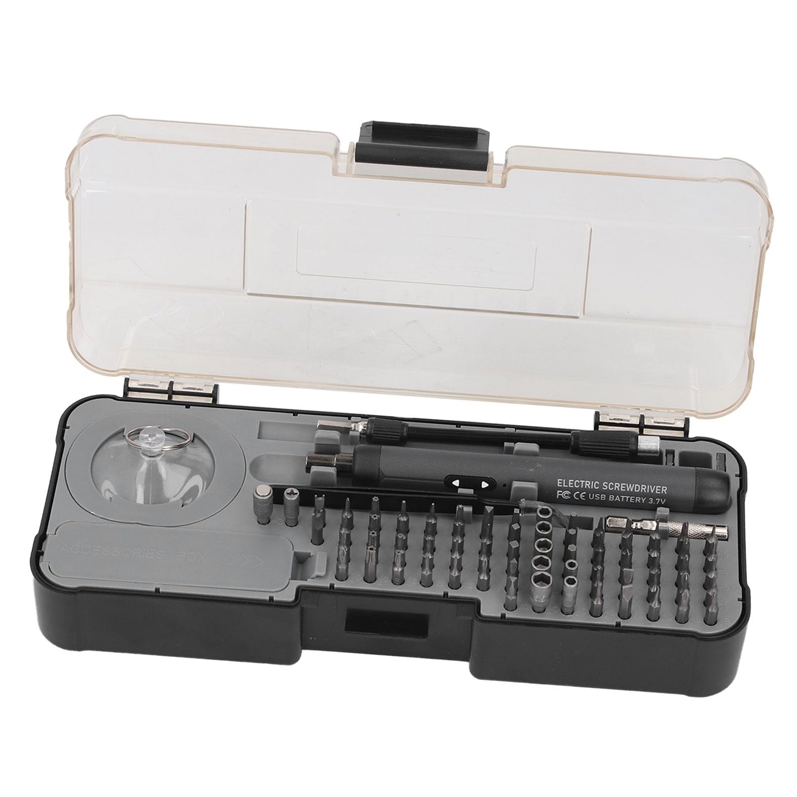 Set di cacciaviti elettrici 88 in 1 Kit di cacciaviti di precisione ricaricabili senza fili da 110 giri/min con torsione regolabile per dispositivi elettronici PC