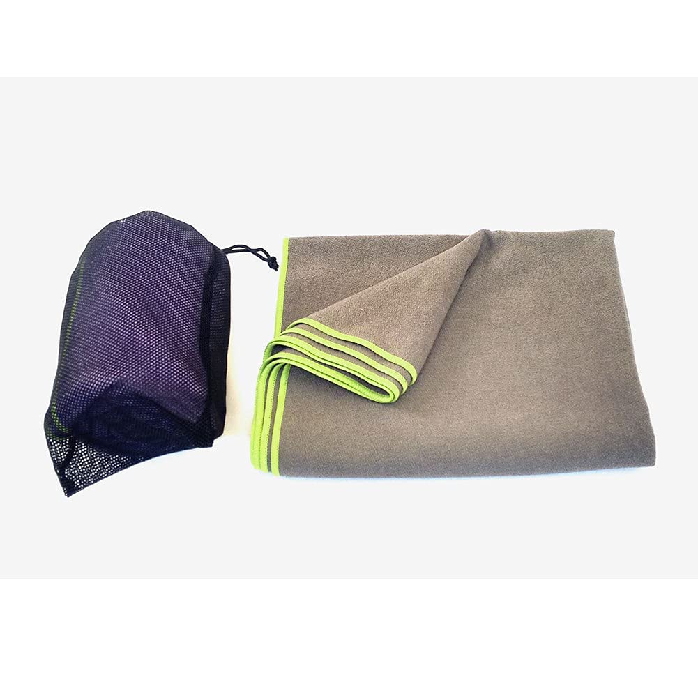Sunfauo Serviette De Yoga En Microfibre – Antidérapante, Absorbe La Sueur, Séchage Rapide, Poche Coin Pour Tapis