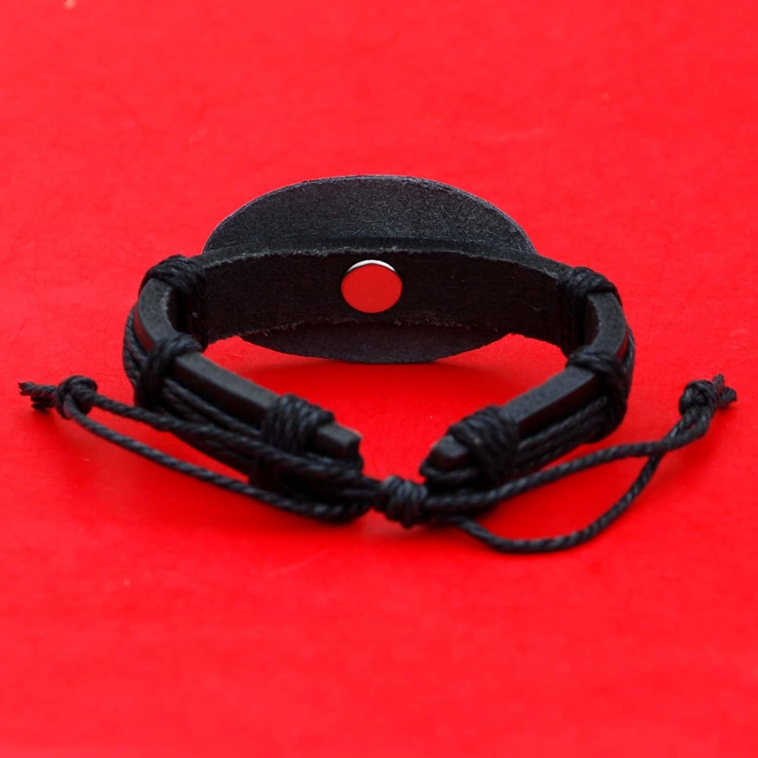 US 1928 Indian Head Buffalo Nickel 5 Cent Coin Genuine Black Leather Cuff Bangle Bracelet NEW