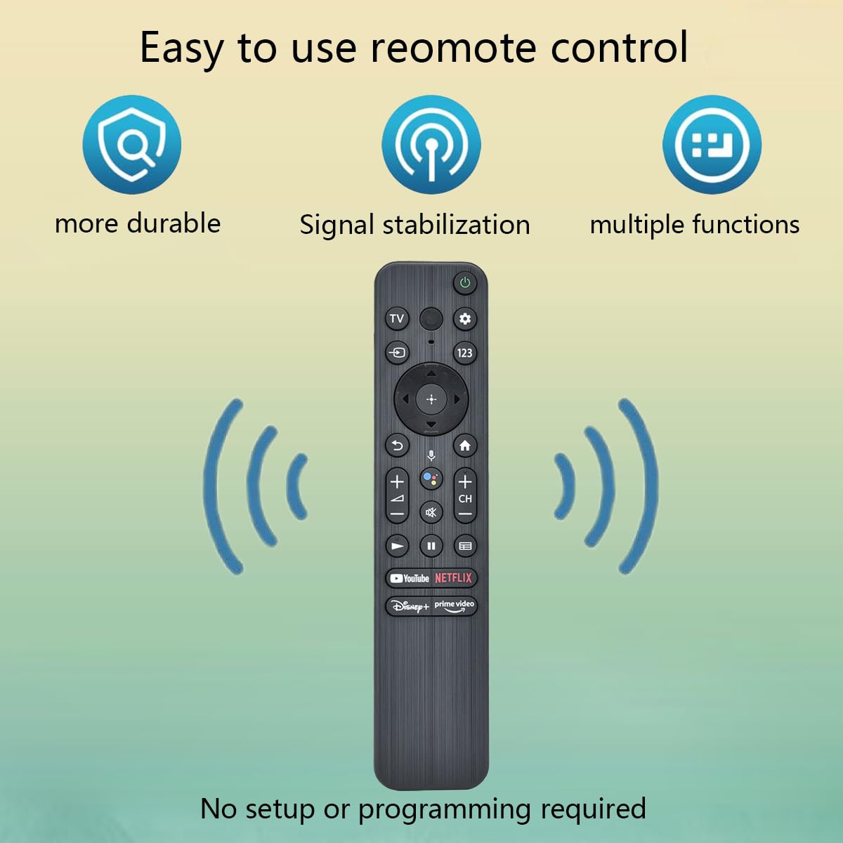 GHUST RMF-TX800U Telecomando vocale di ricambio per Sony Smart 4K 8K TV XR-42A90K XR-48A90K XR-55A95K XR-55X90K XR-65A80K XR-65A95K XR-65X90K XR-65X95K XR-75X9OK XR-75K X95K XX R-85X90K XR-85X95K