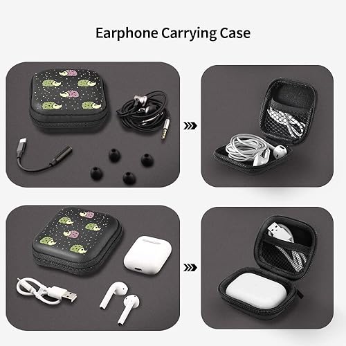 Miniatura 10 de MAYCARI Estuche para auriculares para auriculares Duro Viaje Gadget Bolsa Panda Earbud Case Mini Bolsa de almacenamiento EVA