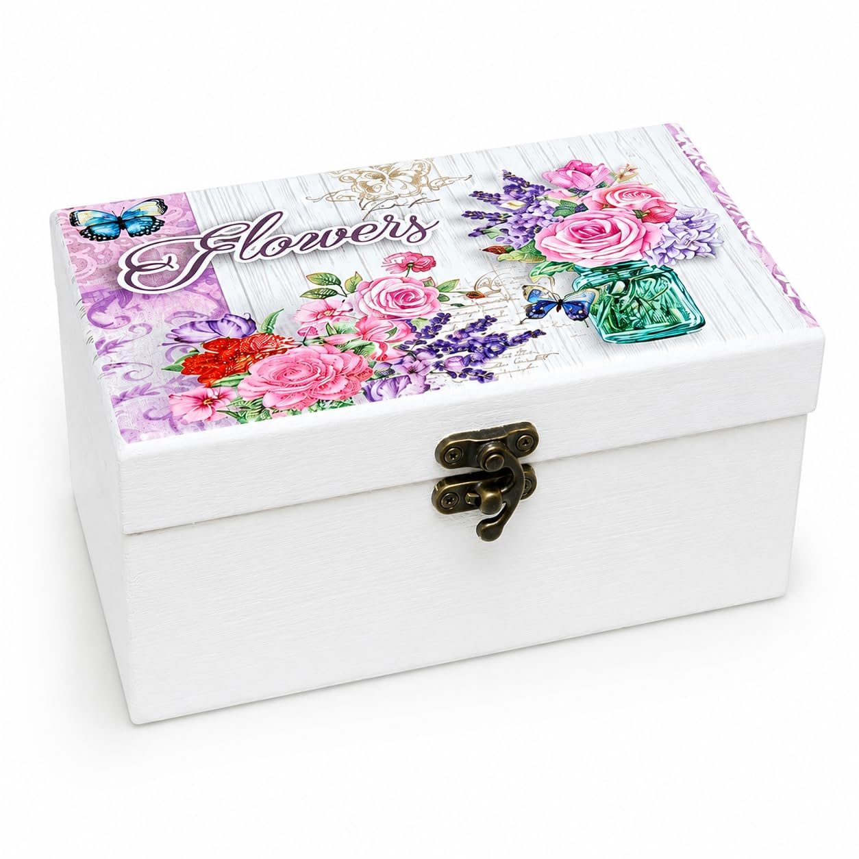 Wooden Jewelry Box, Multicolour 3