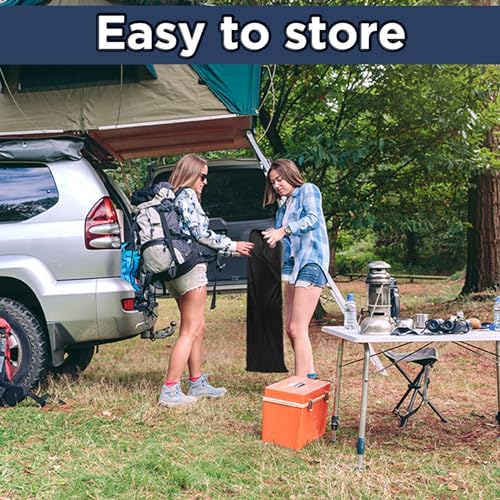 Wenqik 2 Pack 450lbs Max Load Camping Cot for Adults with Carry Bag Portable Folding Outdoor Sleeping Cot Heavy Duty Bed for Traveling Camp Military Office Nap Beach Home Lounging(Black) by Wenqik - Image 7