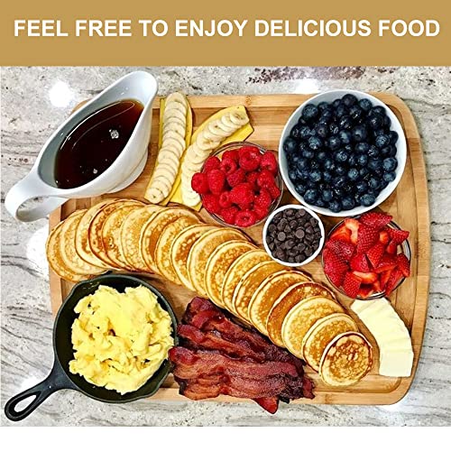 Food Skewers Holder Bamboo, Wooden Fruit Kabobs Skewers Cocktail Pick Stand - For Halloween Catering Supplies Parties, Appetizer Display Stand For Entertaining And Serving- Curved Board With 63 Holes #TOP3