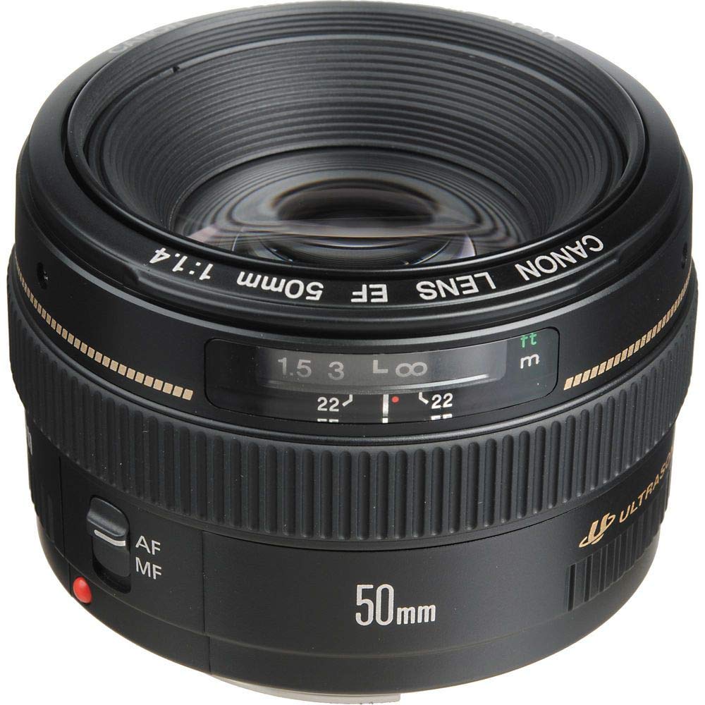 CANON LENS 50mm F/1.4 マニュアル レンズ @4383 Lente EF, Canon, 50mm f/1.4 USM, Preta | Amazon.com.br
