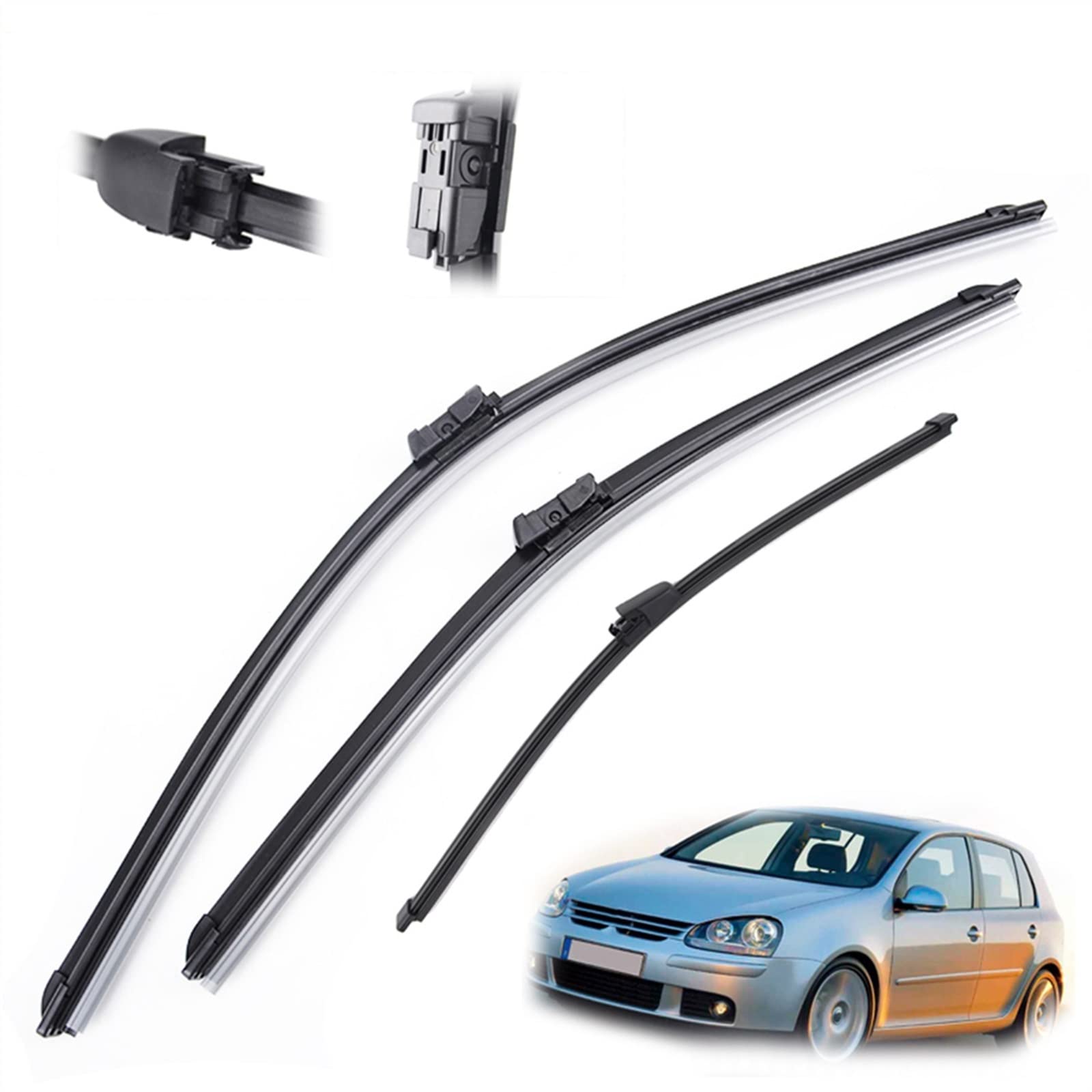 24 "19" 13" Anteriore E Posteriore Tergicristallo Spazzole Tergicristallo Accessori Auto per V&w per Golf 5 2005 2006 2007 2008 2009