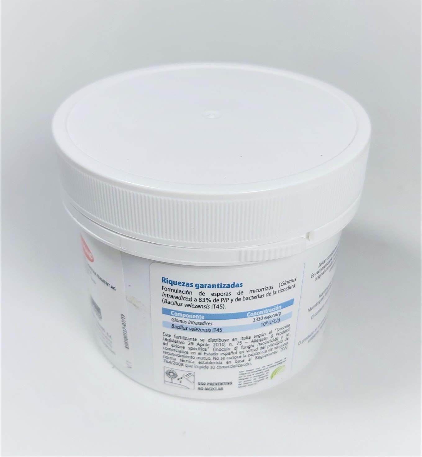 plantacion enraizante para riego. 60 grms.(para 500 arboles) Enraizante de esporas de micorrizas (glomus intraradices) y bacterias de la rizosfera (bacillus velenezis).