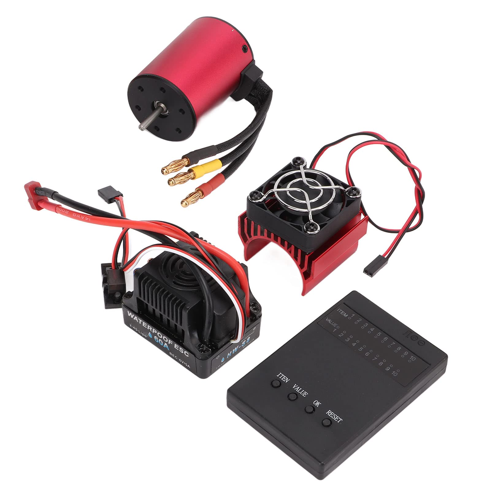 Zestaw Bezszczotkowego Silnika RC z 60A ESC do Samochodów 1/10