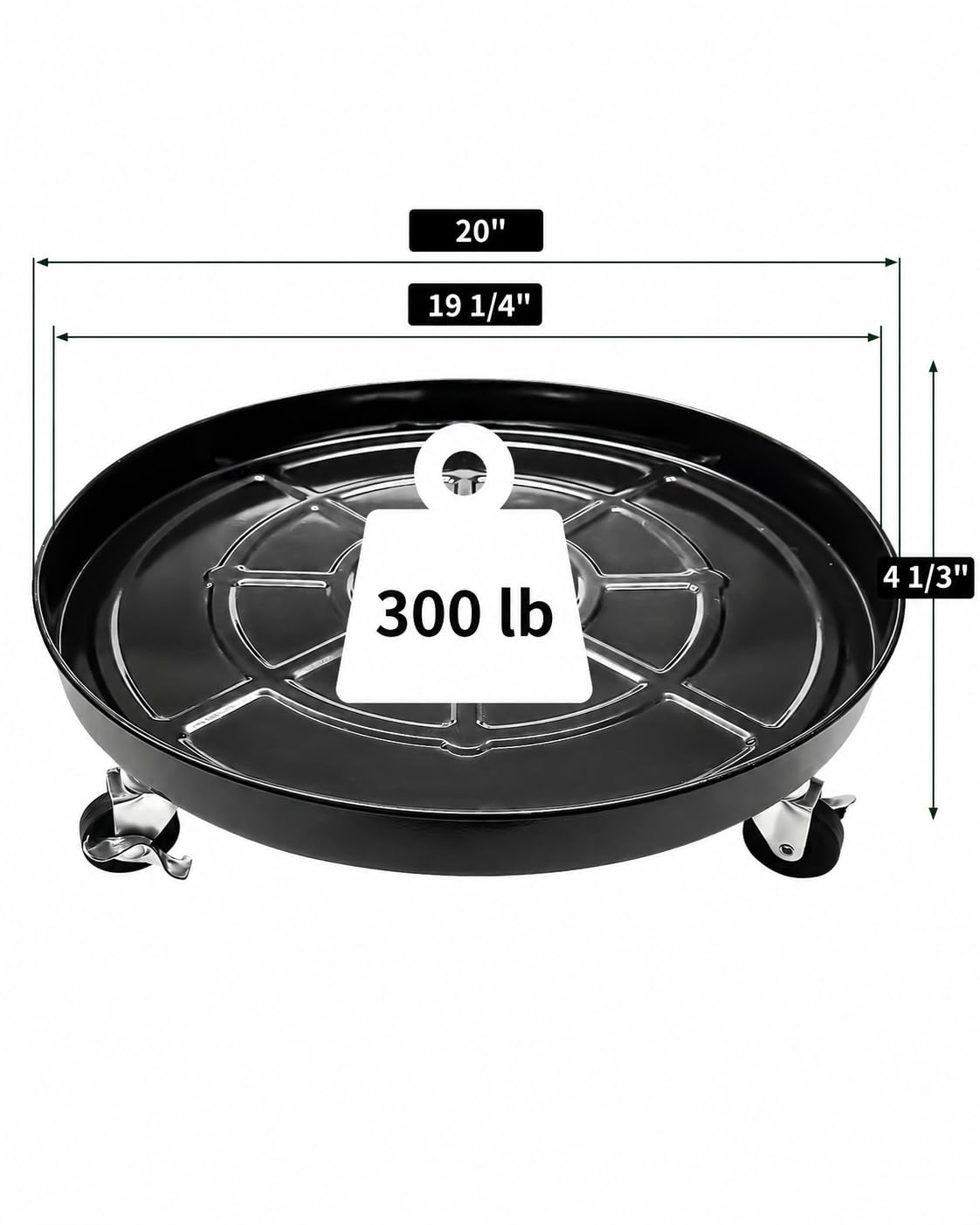 Metal Rolling Plant Caddy - Durable & Lockable -3 Metal Rolling Plant Caddy - Durable & Lockable -3