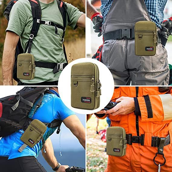 Pochette Ceinture Smartphone Multifonction - Étui Utilitaire Noir Pour Téléphone Et Accessories