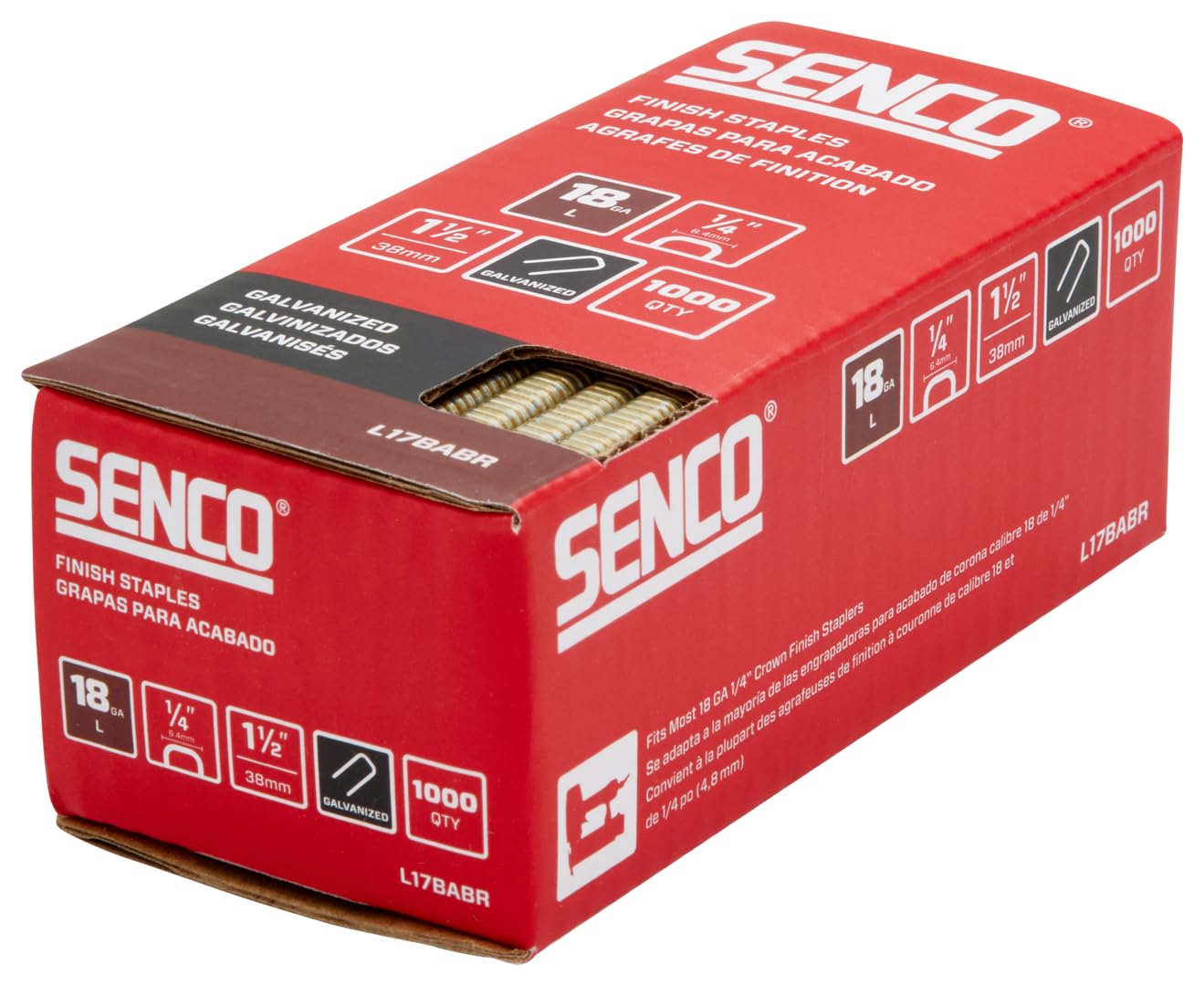 SENCO Galvanized Staples - 1000 Count -3 SENCO Galvanized Staples - 1000 Count -3
