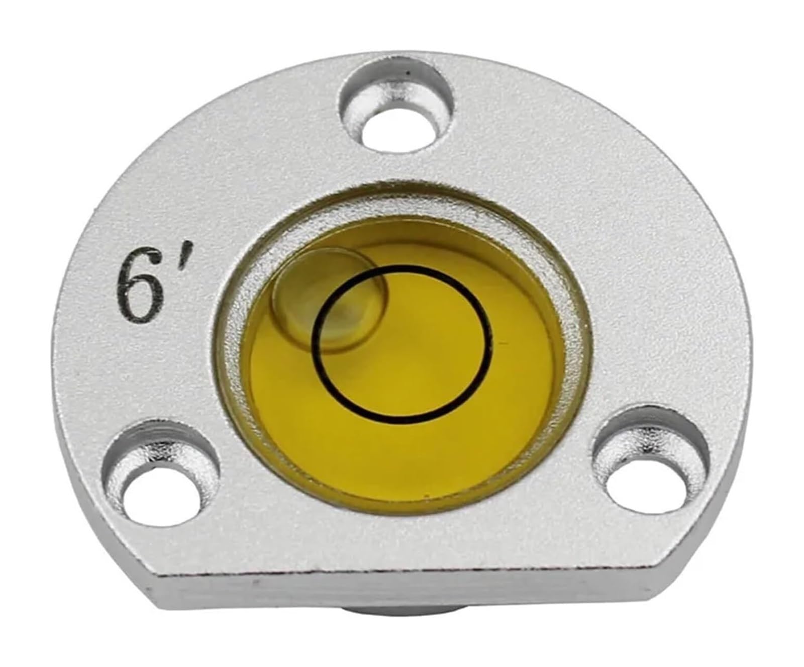 Asmjhqclw Yellow Spirit Bubble Level, Alloy Semicircle Spirit Level Bubble 28.5X8mm Multicolor Total Station Mounting Holes