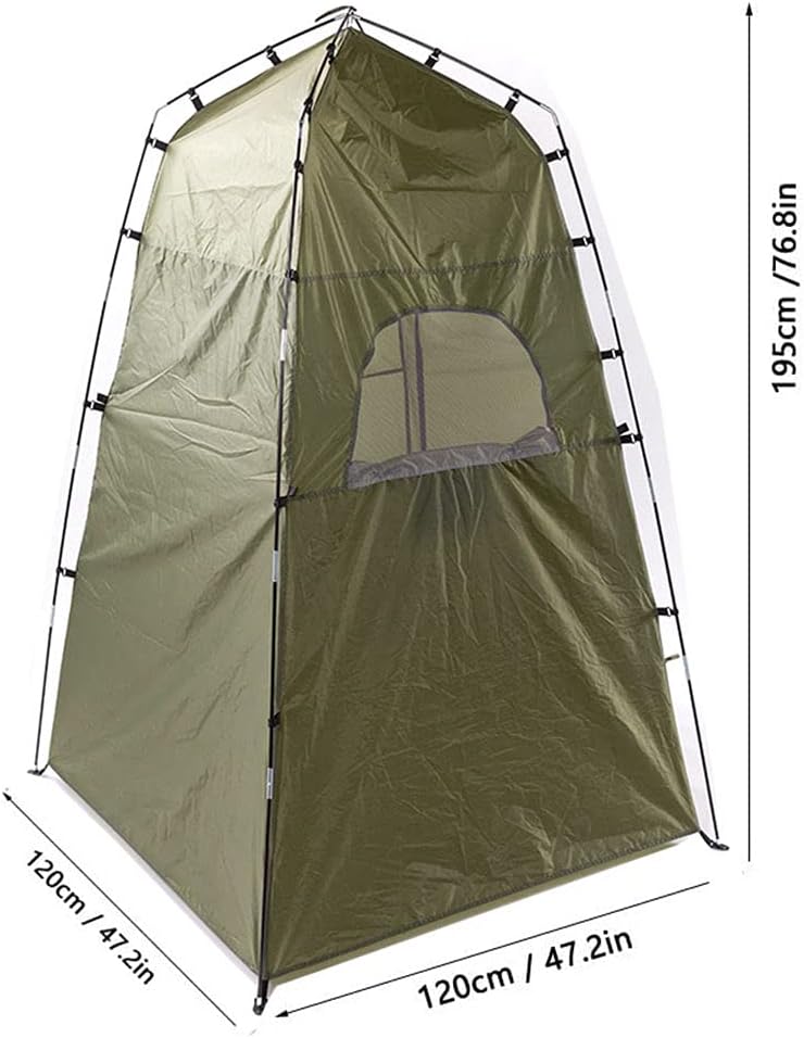 6.6ft High Camping Shower Tent Changing Room Privacy Tent Instant Portable Outdoor Camp Toilet Tent Rain Shelter for Camping Beach Fishing Easy Set Up
