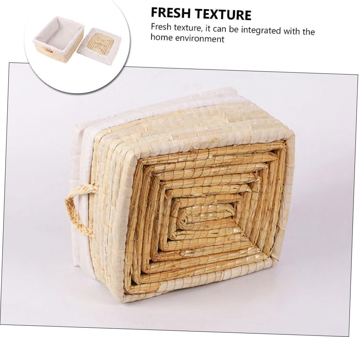 1pc Beige Straw Storage Basket for Home Woven Bread and Bun Organizer for Kitchen Dining and Rustic Decor Holds Steamed Buns