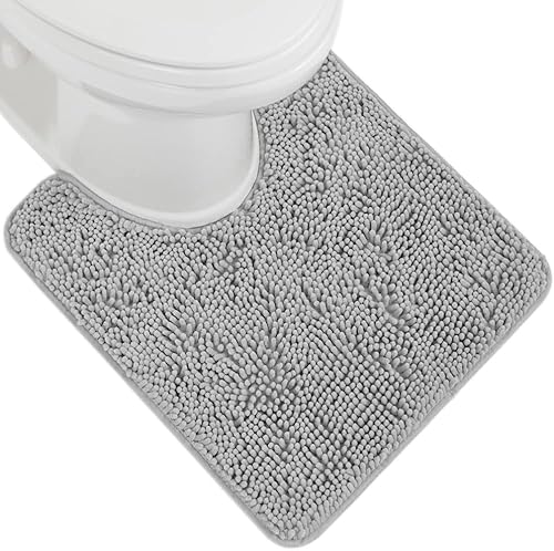Vista 61 de Gorilla Grip - Tapete de baño de felpilla gruesa, suave y absorbente, secado rápido, de microfibra, con reverso de caucho, para piso de ducha, Nube