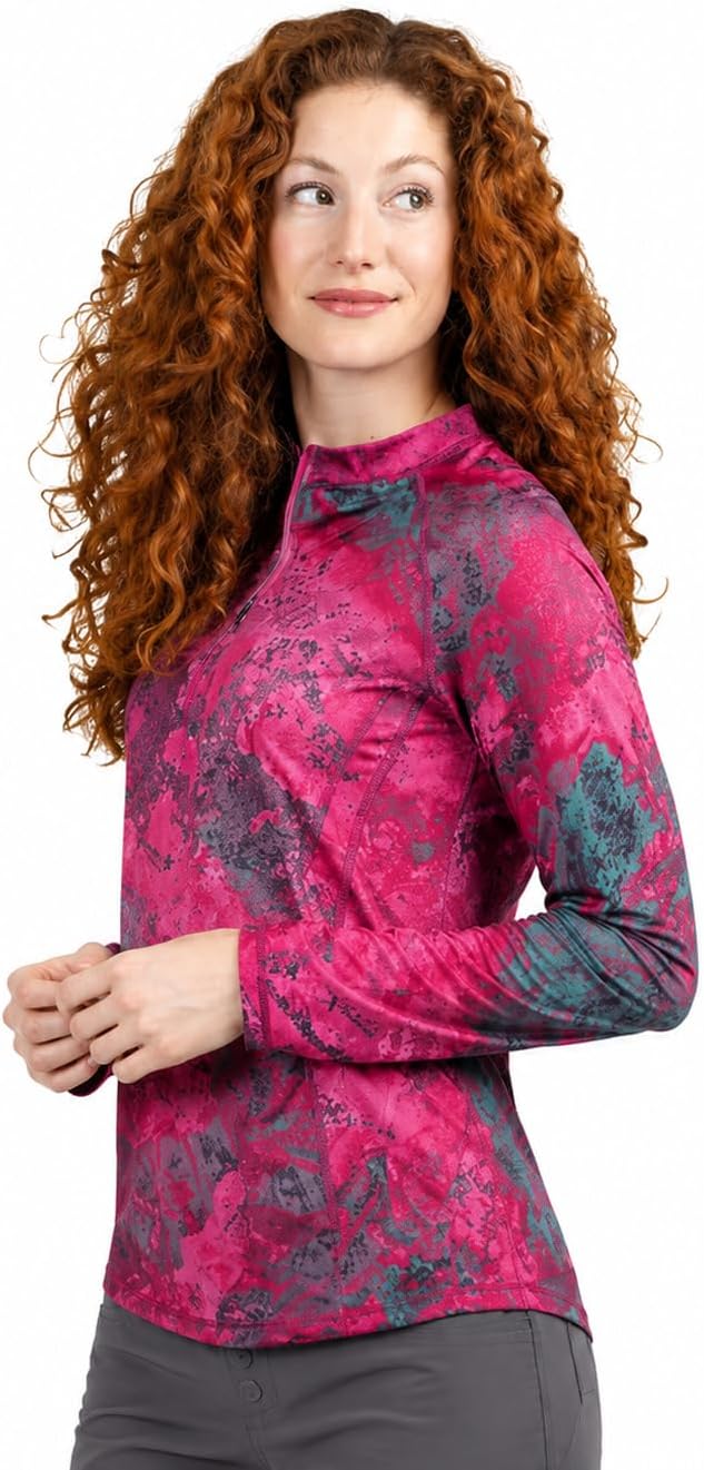Realtree Women's Camo UV Protection Shirts and Hoodies Long Sleeve for Hunting, Fishing, Running and Hiking