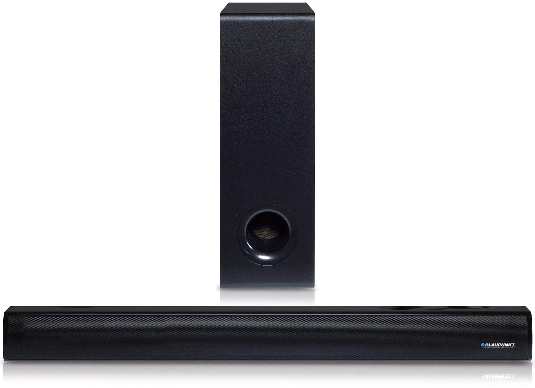 Blaupunkt LS 1825 Soundbar con subwoofer 2.1, 60 Watt RMS, dispositivo wireless Bluetooth per streaming, con telecomando, altoparlante TV con display LED ed equalizzatore, ingresso audio, AUX-IN, HDMI