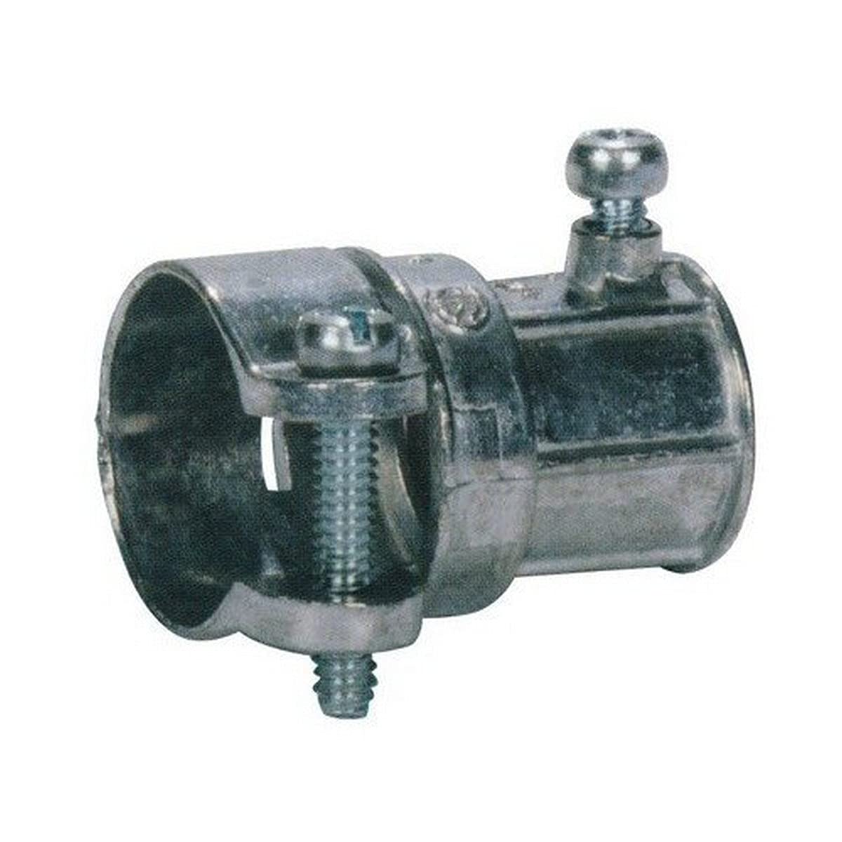 Morris 15417 EMT to Flex Combination Coupling, Squeeze Type, Zinc Die Cast, 3/4
