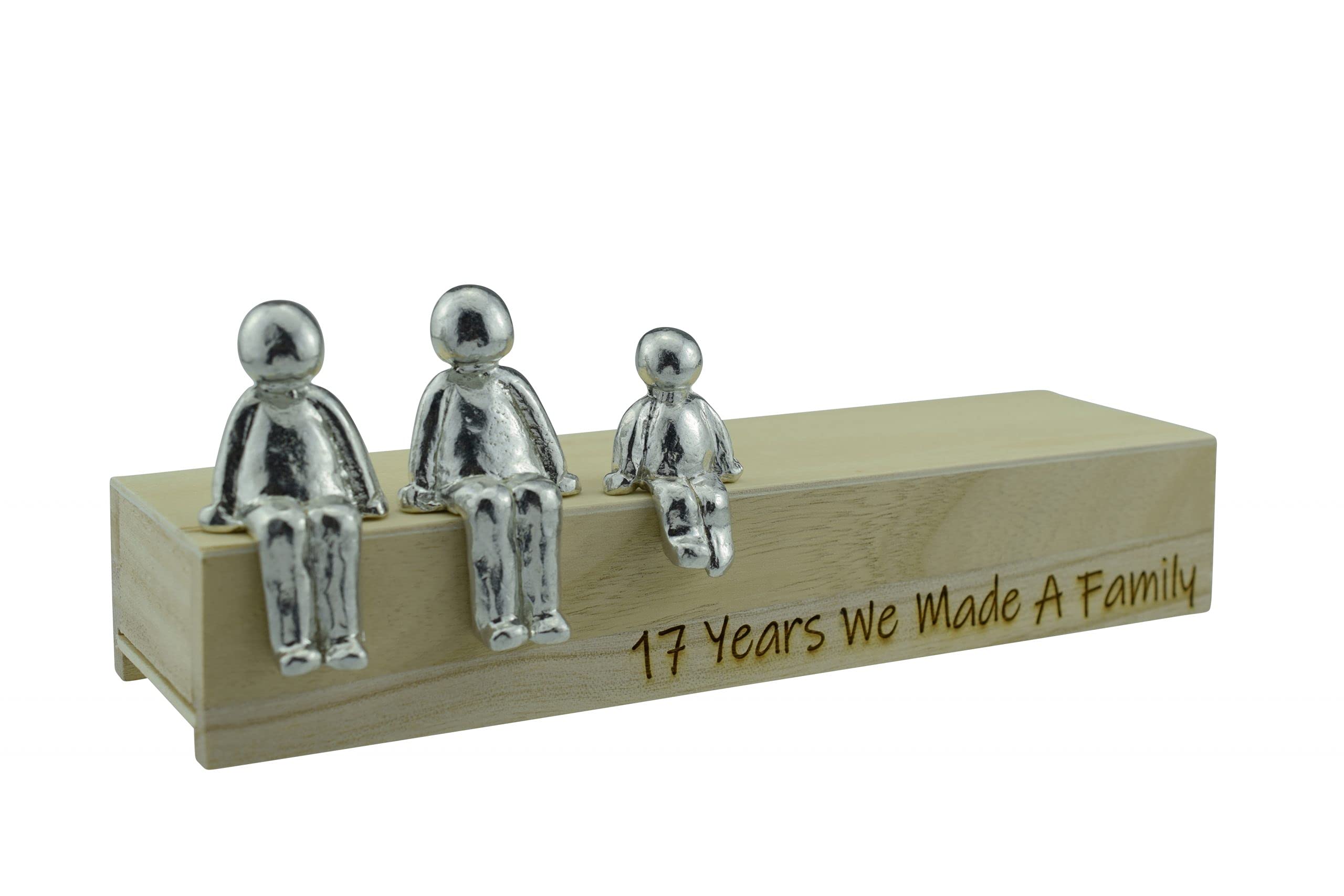 17 Years We Made A Family décoration métal 17e anniversaire
