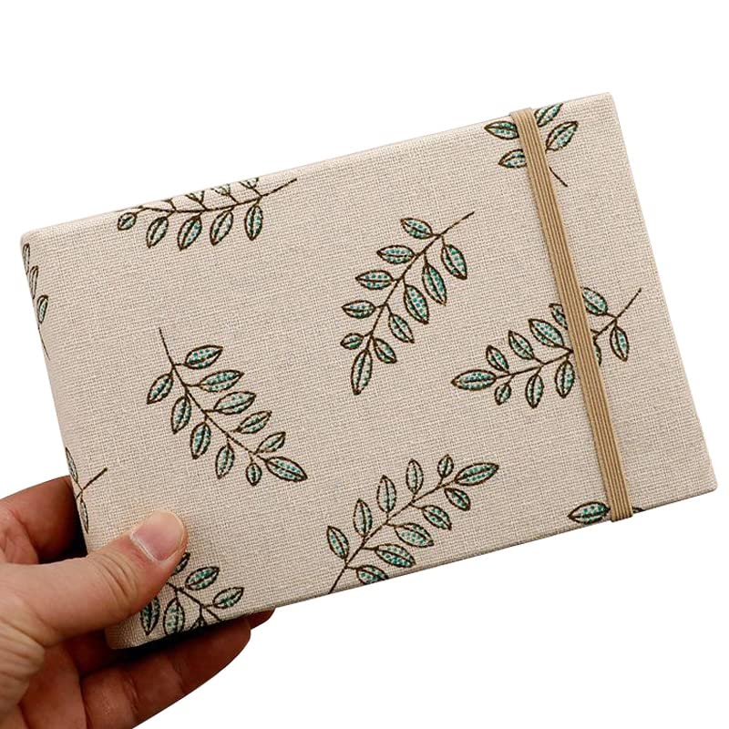 Álbum de fotos de tela suave premium para aniversarios con fundas protectoras de 4 x 6 pulgadas
