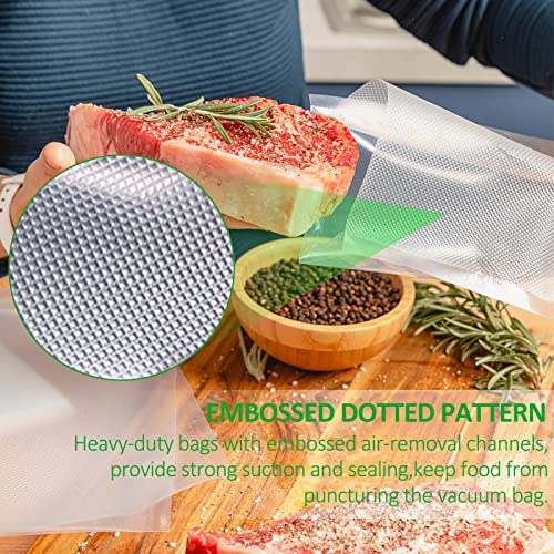 Vacuum Sealer Bags Roll 2 Pcs 11" X 150' Rolls (Total 300 Feet) Vac Seal Bags For Food Saver Storage, Meal Saver Freezer Vacuum Sealer Bags, Sous Vide Bags Vacuum Sealer, Non-Bpa Vacuum Sealer Bags #TOP3