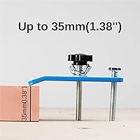 Vista 3 de Genmitsu Paquete de 4 abrazaderas de sujeción, abrazadera de enrutador CNC para carpintería y metalurgia, 3-7/20 pulgadas de largo x 4/5 pulgadas