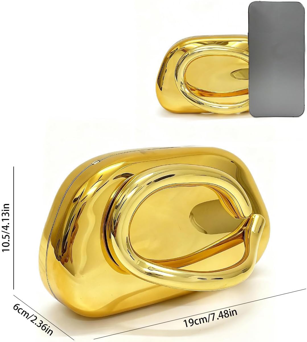 Acrylic Gold Purses Evening Gold Clutch Bag Marbling Handbag for Women Shoulder Bag for Party Wedding Prom | Elegant, Fashion