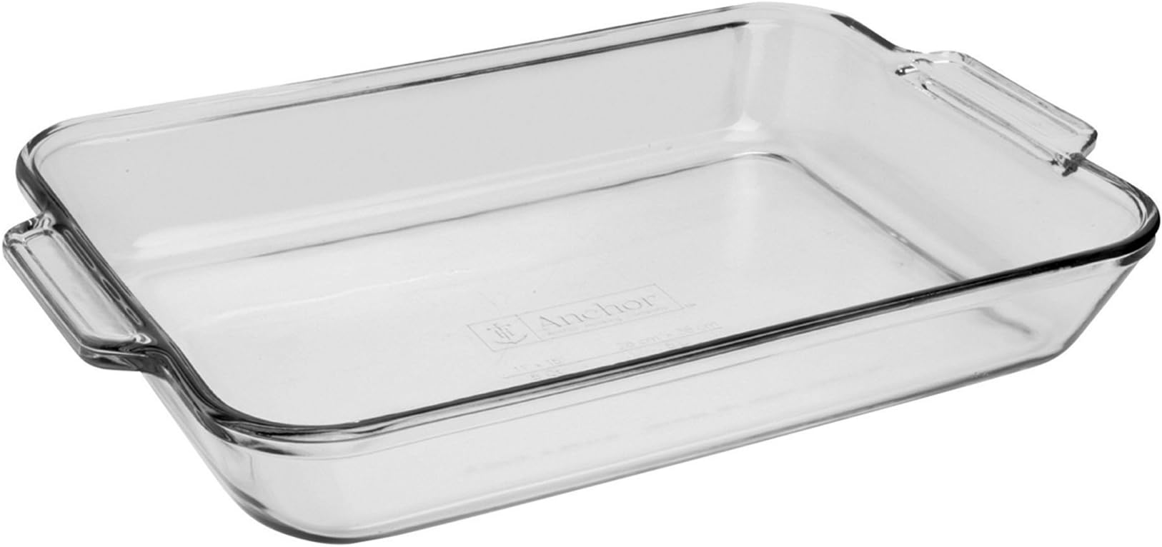 Extra Large Anchor Hocking Glass Rectangular Roasting Dish - 4.7 Litre