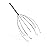 Body Back Scalp Massager, Head Scratcher, Manual Head Massager for Stress Relief, Relaxing Scalp Scratcher, Tingler for Gentle Hair Stimulation (Silver)