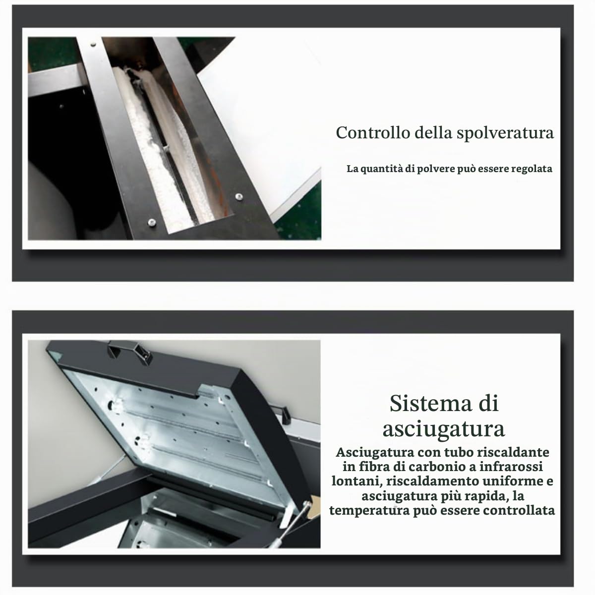Agitare la Polvere per DTF Stampanti,Stampante DTF A3 A4 Parti,Macchina per Scuotere La Polvere,Accessori per Stampanti,Nero,Stampante DTF A3 A4 Parti