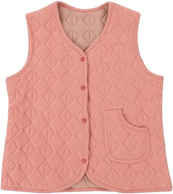 Quilted Vest for Women 2024 Sleeveless Button down Padded Coats Jackets Casual Lightweight Warm Gilet Outwear Pockets