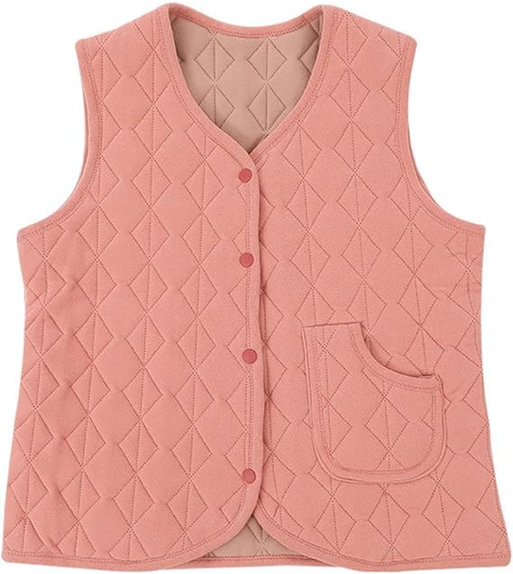 Quilted Vest for Women 2024 Sleeveless Button down Padded Coats Jackets Casual Lightweight Warm Gilet Outwear Pockets
