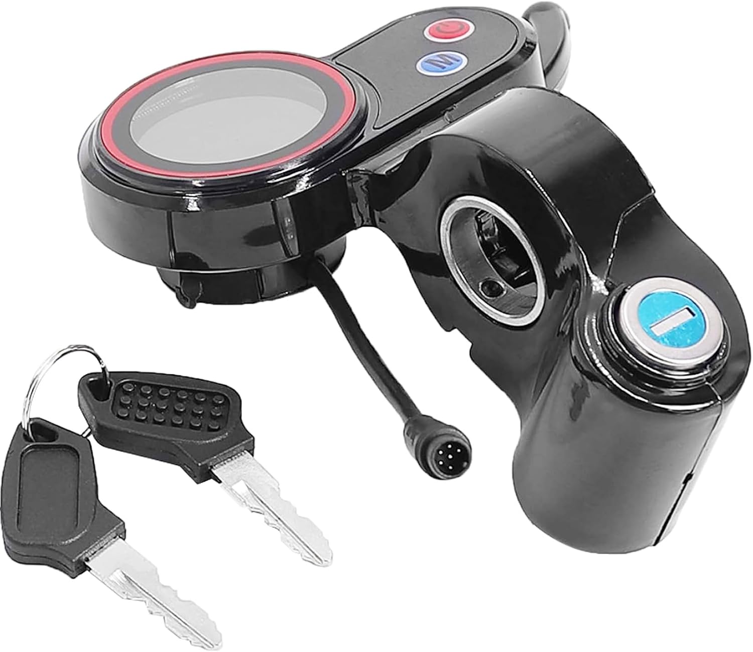 Electric Thumb Throttle Display Compatible with H5 Electric Scooter 6-Pin Speed Controller Accessories with Lock, LCD Display Control Panel for M4 Electric Scooter Throttle
