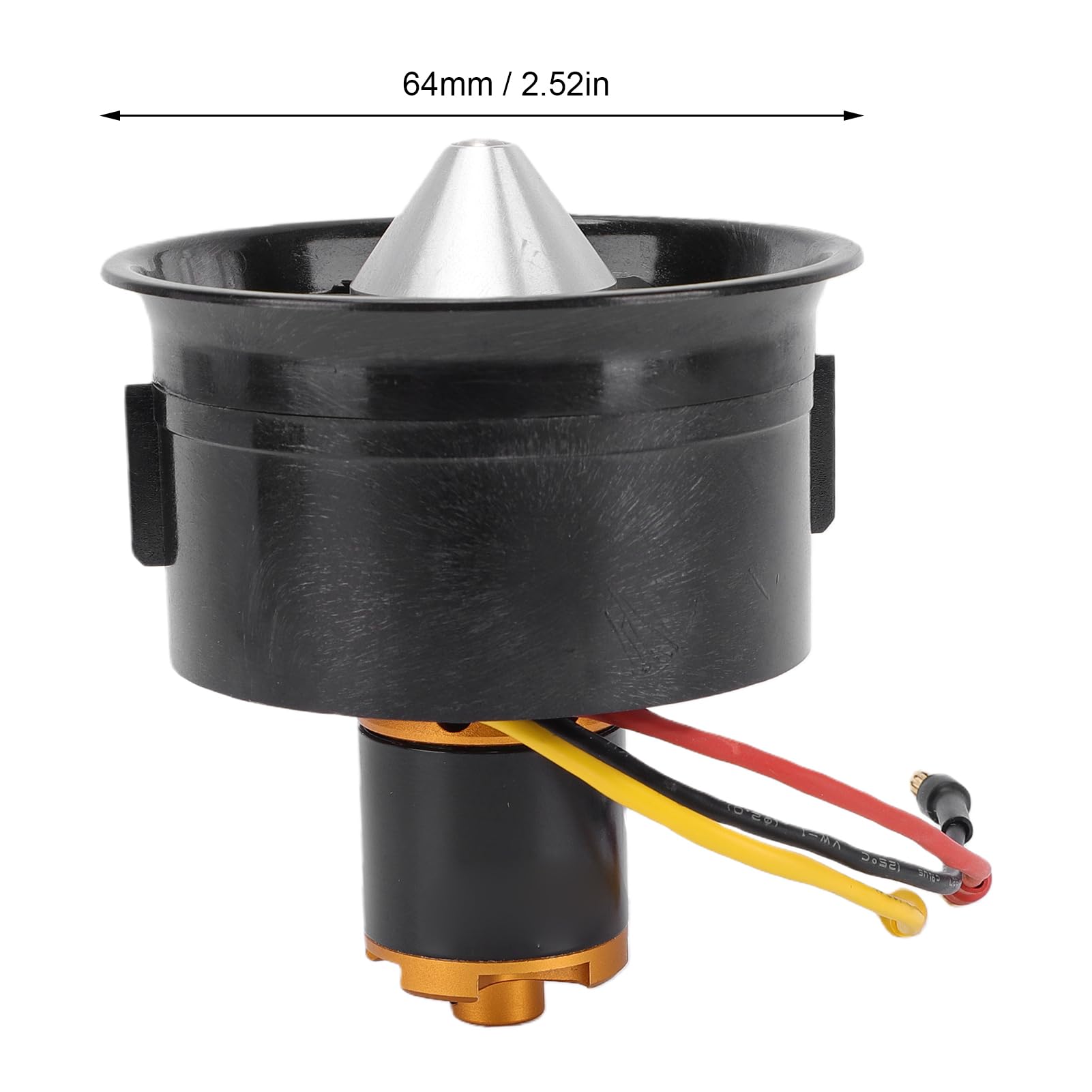 Wentylator Kanałowy RC o średnicy 64 Mm i 12 Ostrzach, żaroodporny Silnik Outrunner o Mocy 2900 KV do Poduszkowców Lotniczych