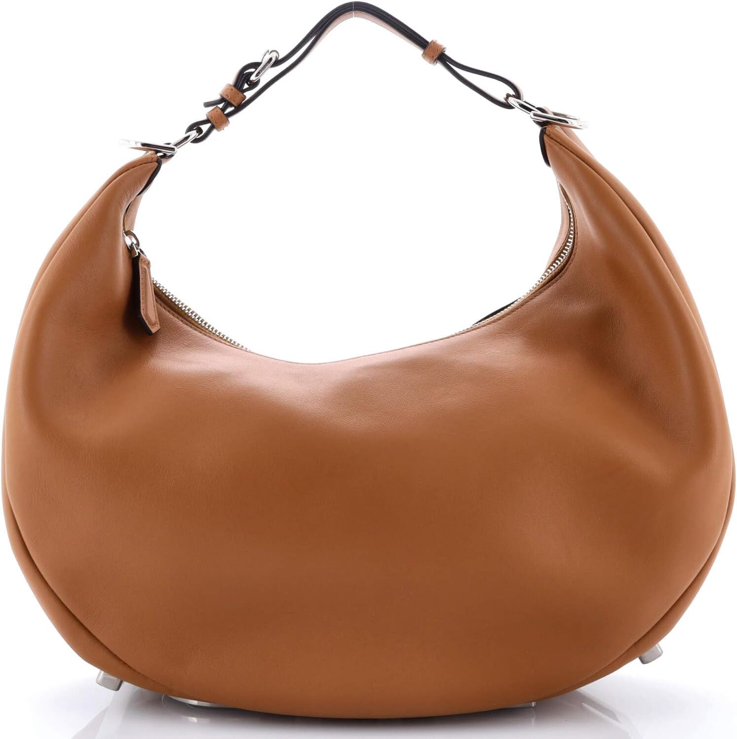 Fendi, Pre-Loved Fendigraphy Bag Leather Medium, Brown