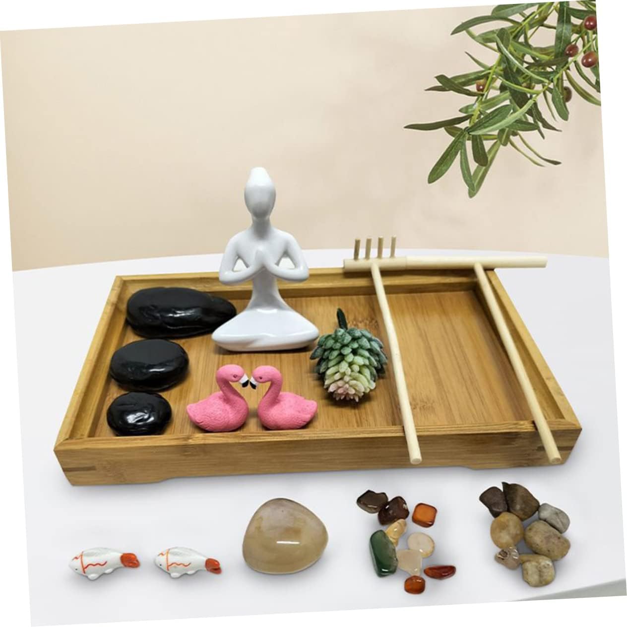 Create Your Own Yoga Zen Garden Desk Decor Kit Micro Landscape for Home Adorn
