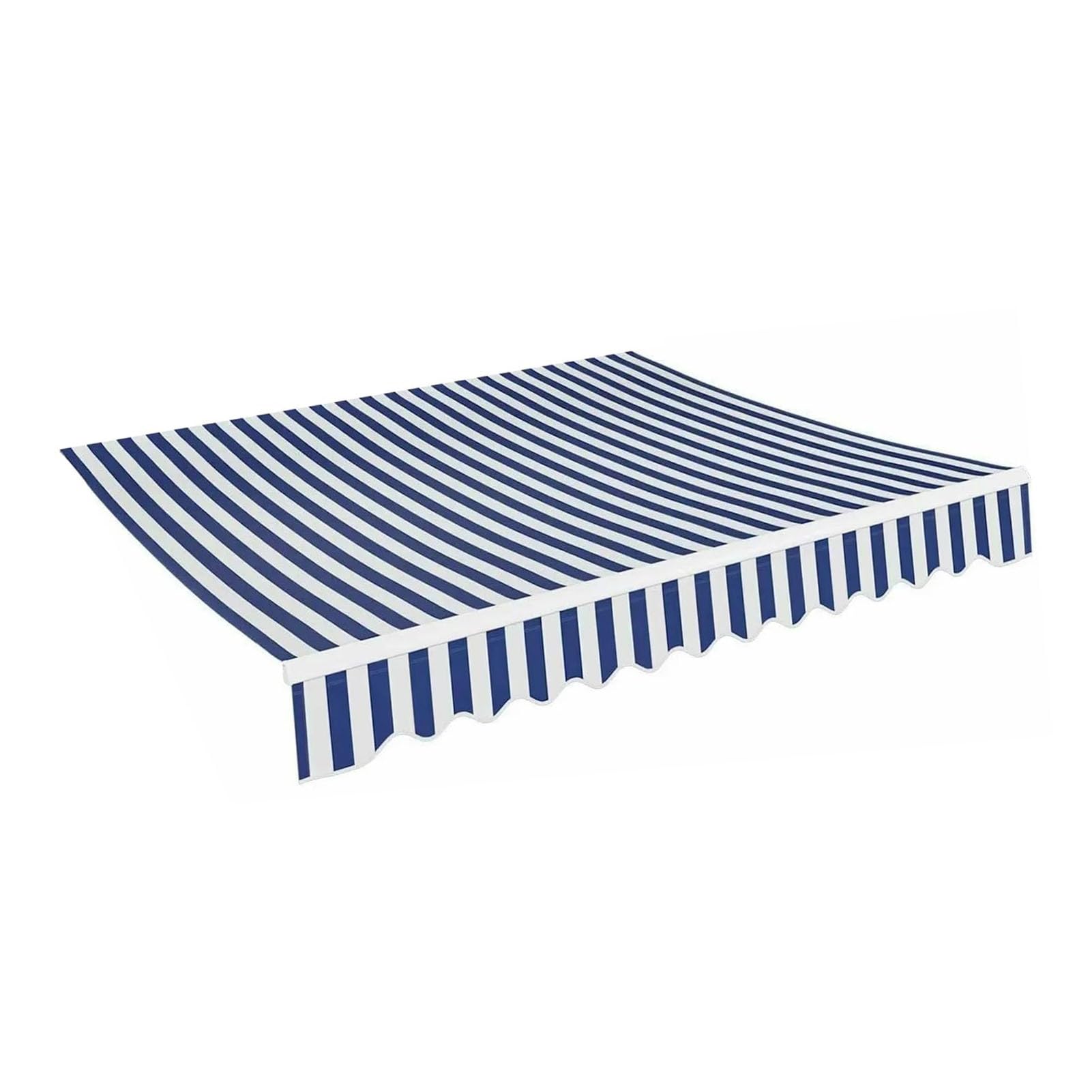 ZFUCMAYL Retractable Awnings Fabric,Replacement Canopy Top Cover Canvas,Many Sizes Polyester Replacement Canvas for Courtyard Balcony Shop Cafe Deck(Frameless)(9.8x6.5ft)