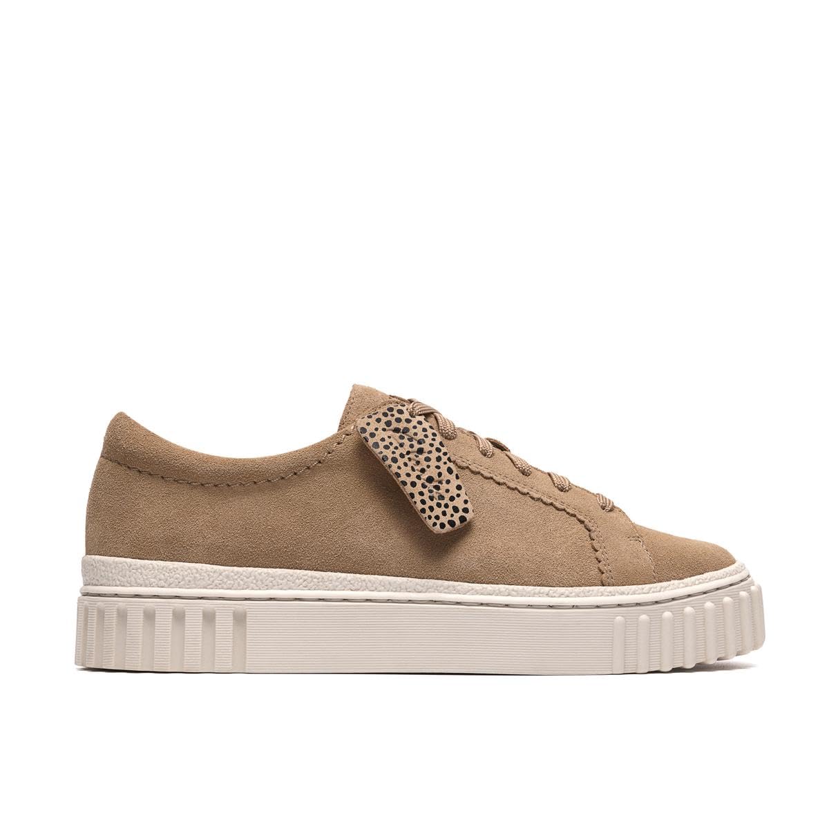 Clarks Mayhill Walk Womens Beige Suede, 7.5