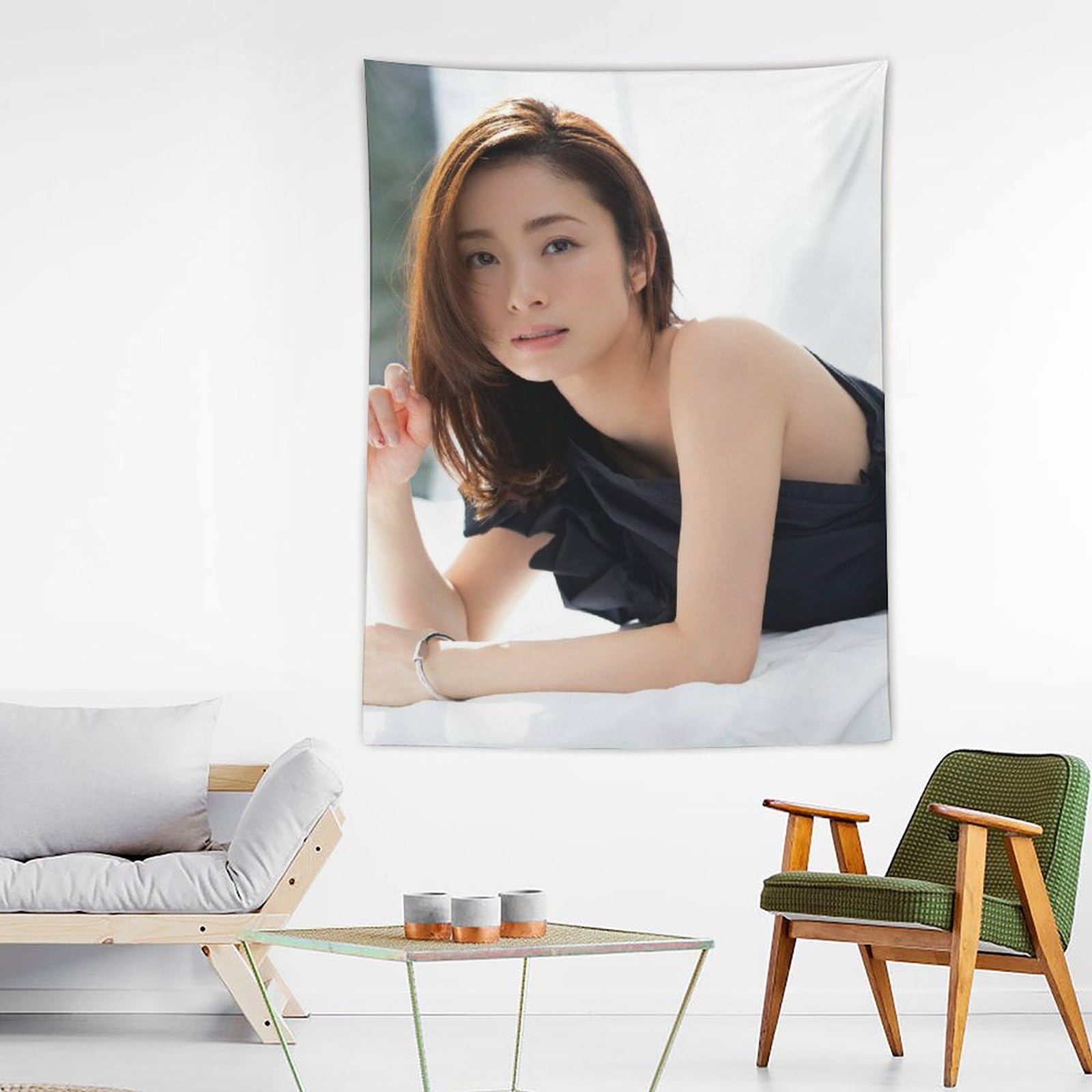 Amazon.co.jp: 上戸彩 タペストリー 壁掛け おしゃれ モダン 布