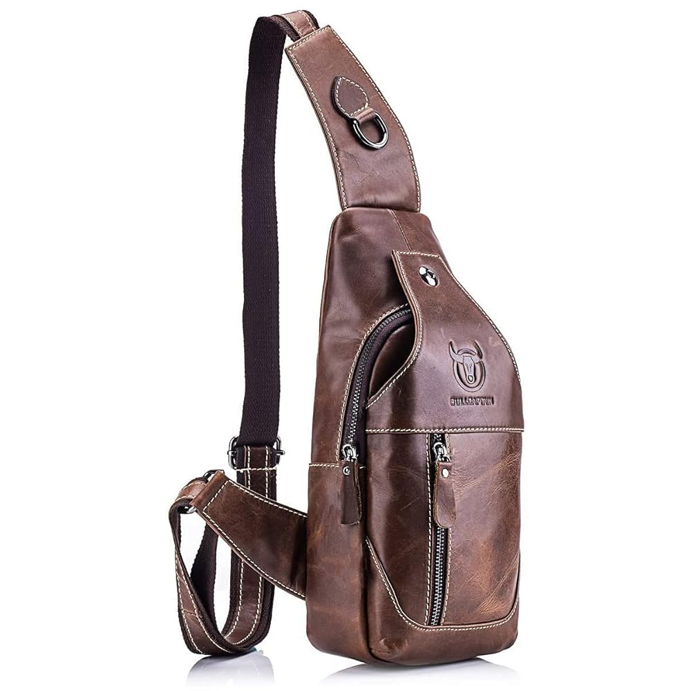 Amazon | [XMSSAA] ボディバッグ メンズ 本革 斜めがけバッグ