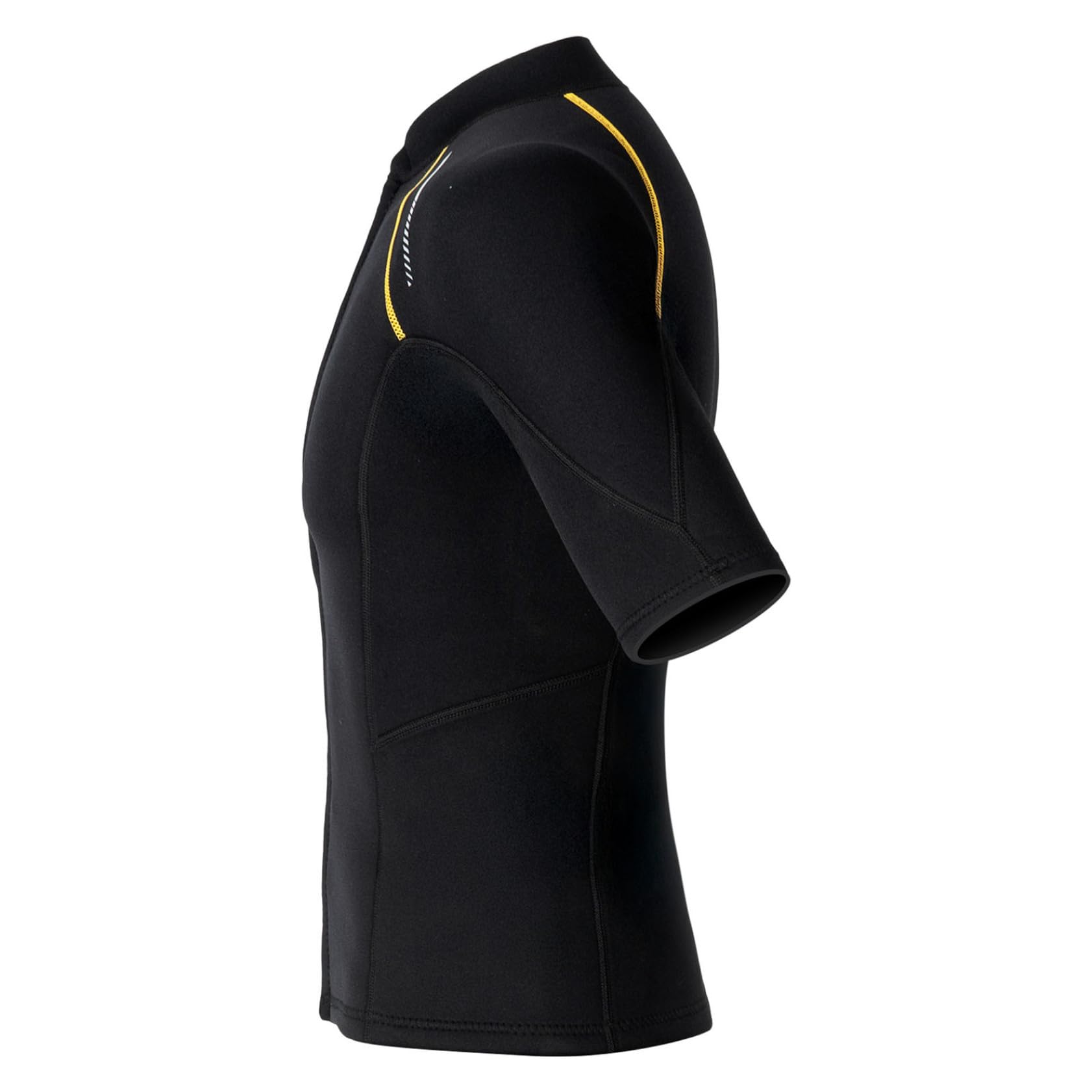 Jugaoge Top de Wetsuit Homme 1.5 mm Neoprène Haut de Combinaison Plongée Veste Manches Courtes Sport Nautique Surf Snorkeling