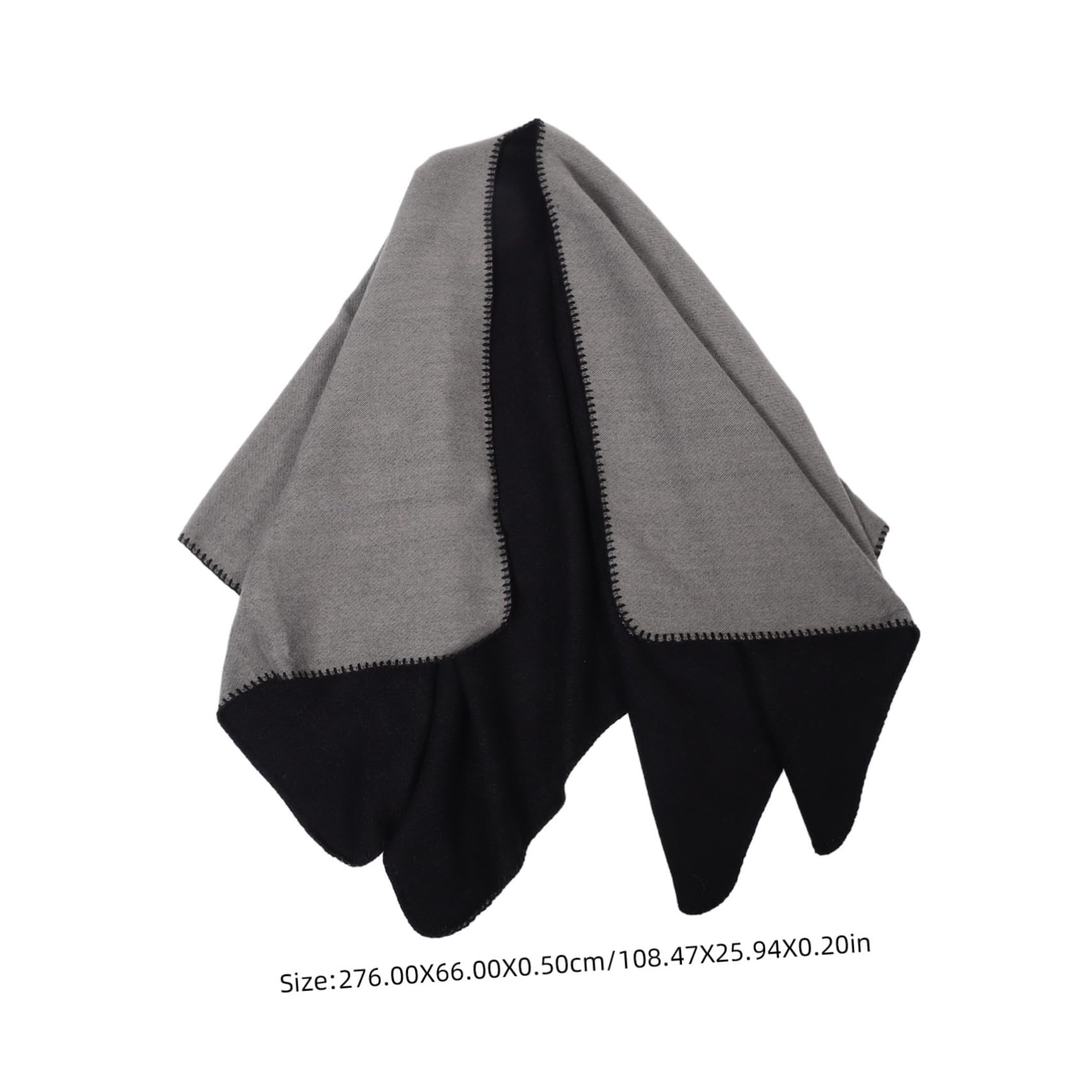 Healeved Chal Reversible Doble Cara Mujer Poncho Cálido Abrigo Grueso Nórdico Multifuncional Bufanda Bohemia Elegante para Fiesta