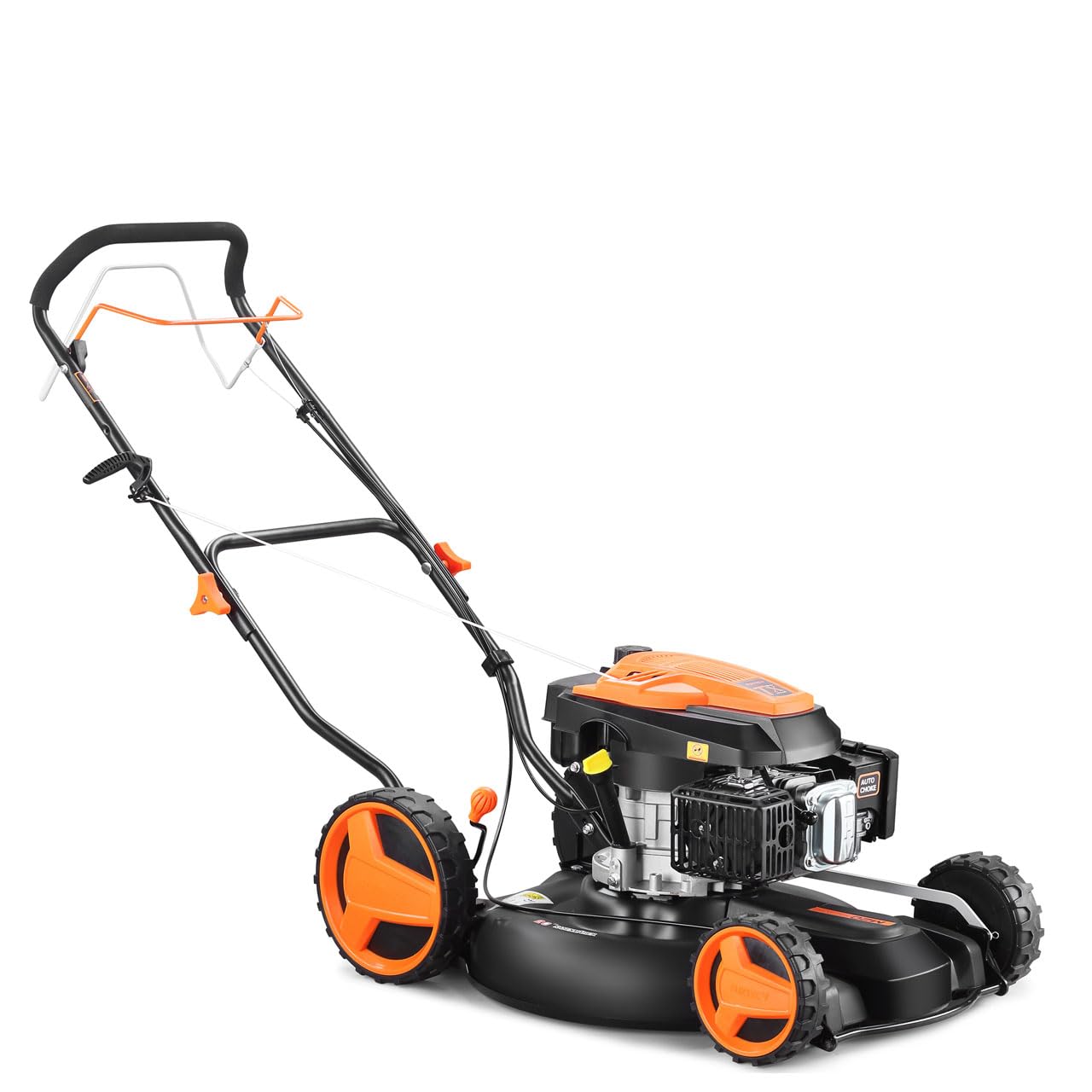 FUXTEC Cortacésped a Gasolina FX-RM51SA96. Cortacésped Profesional con Mulching de 51 cm y tracción Propia, Potente Motor de 196 CC.