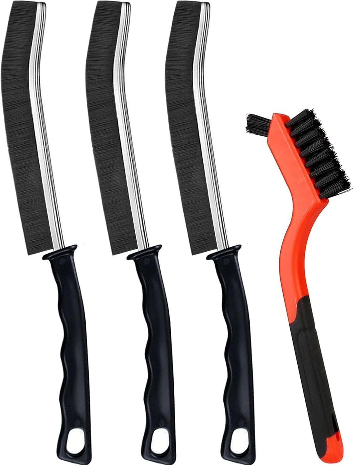 Crevice Cleaning Brush, 3+1Pcs Hard Bristle Gap Cleaning Brush Tool for Tight Spaces, 2024 Dead Corners Multifunctional Cleaner Brush for Household Use Kitchens, Bathroom, and Window Grooves
