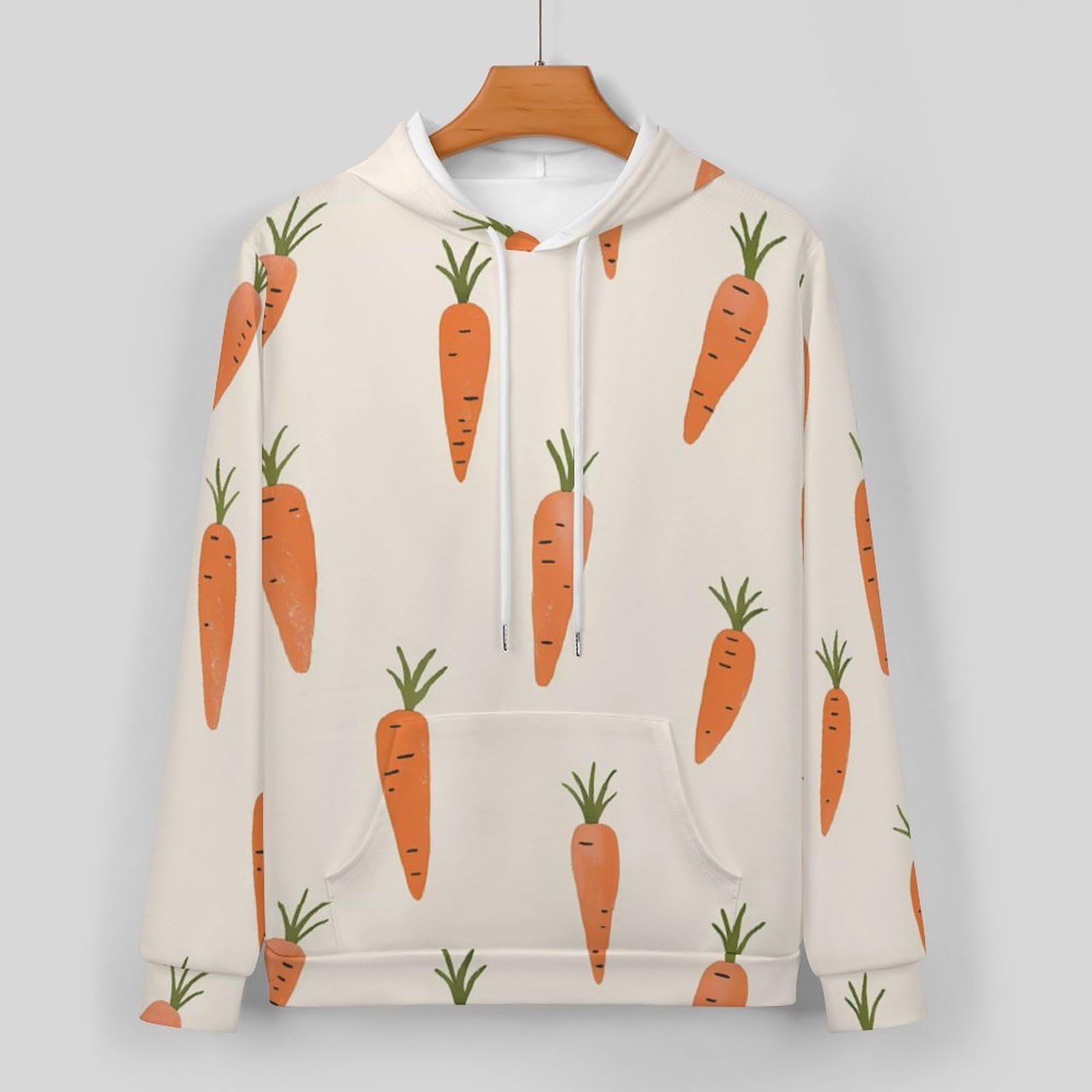 Carote Pattern Tute per gli Uomini Manica Lunga Felpa Con Cappuccio E Pantaloni Della Tuta Joggers Set Moda Tute