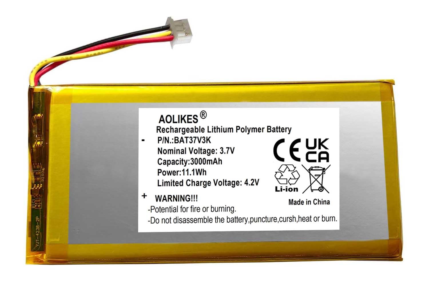 3000mAh バッテリーの交換 Logicool G ロジクール Gゲーミングキーボード G915 、 G915 TKL 、 G913 、 G913 TKL 、 G715 、 G715 LIGHTSYNC TKL 、 MX メカニカルミニワイヤレスイルミネーションキーボード