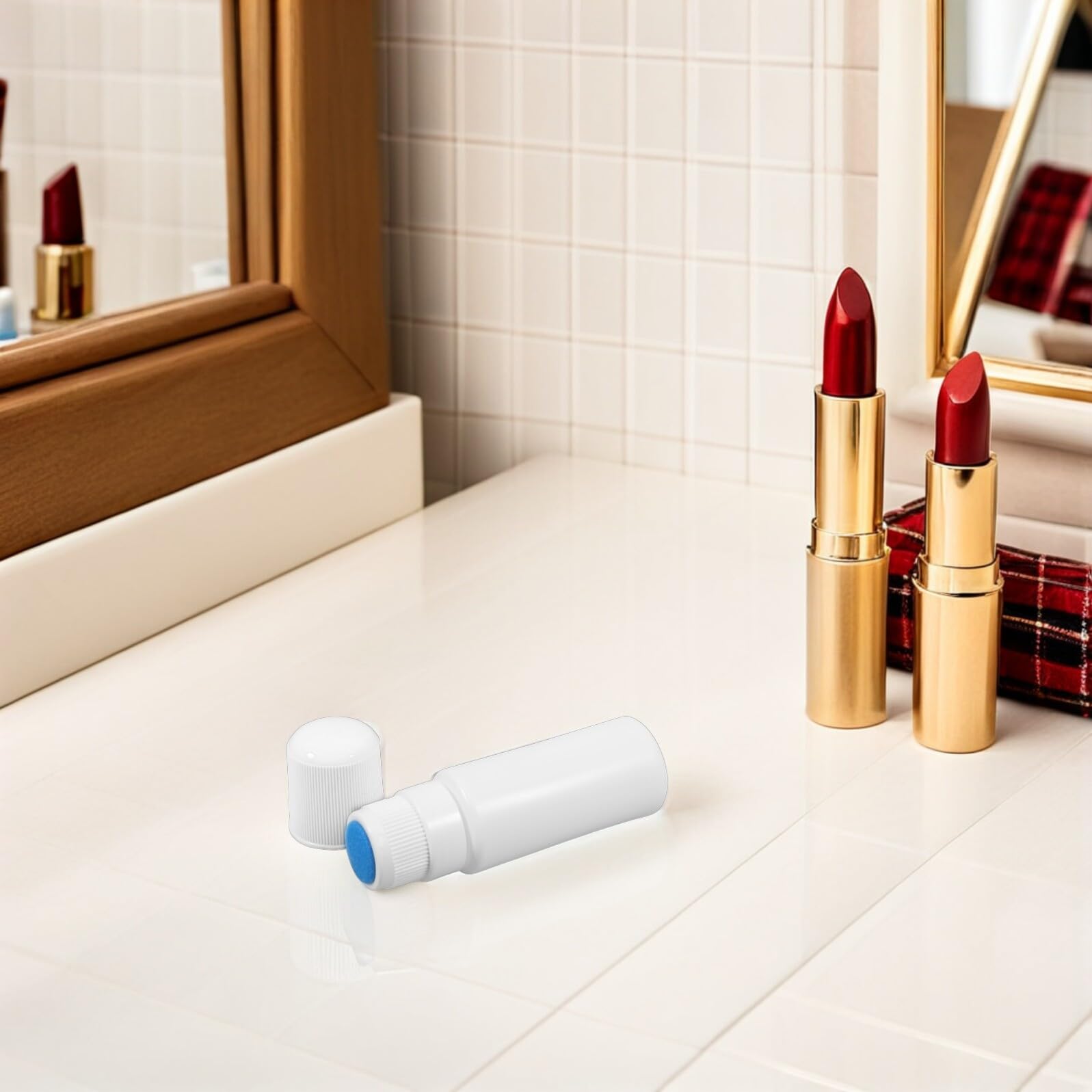 Beaupretty Lot de 8 Flacons Applicateurs Éponge Réutilisables 30ml en Plastique Transparent Blanc, Étanches, pour Soins à Domicile et Déplacements