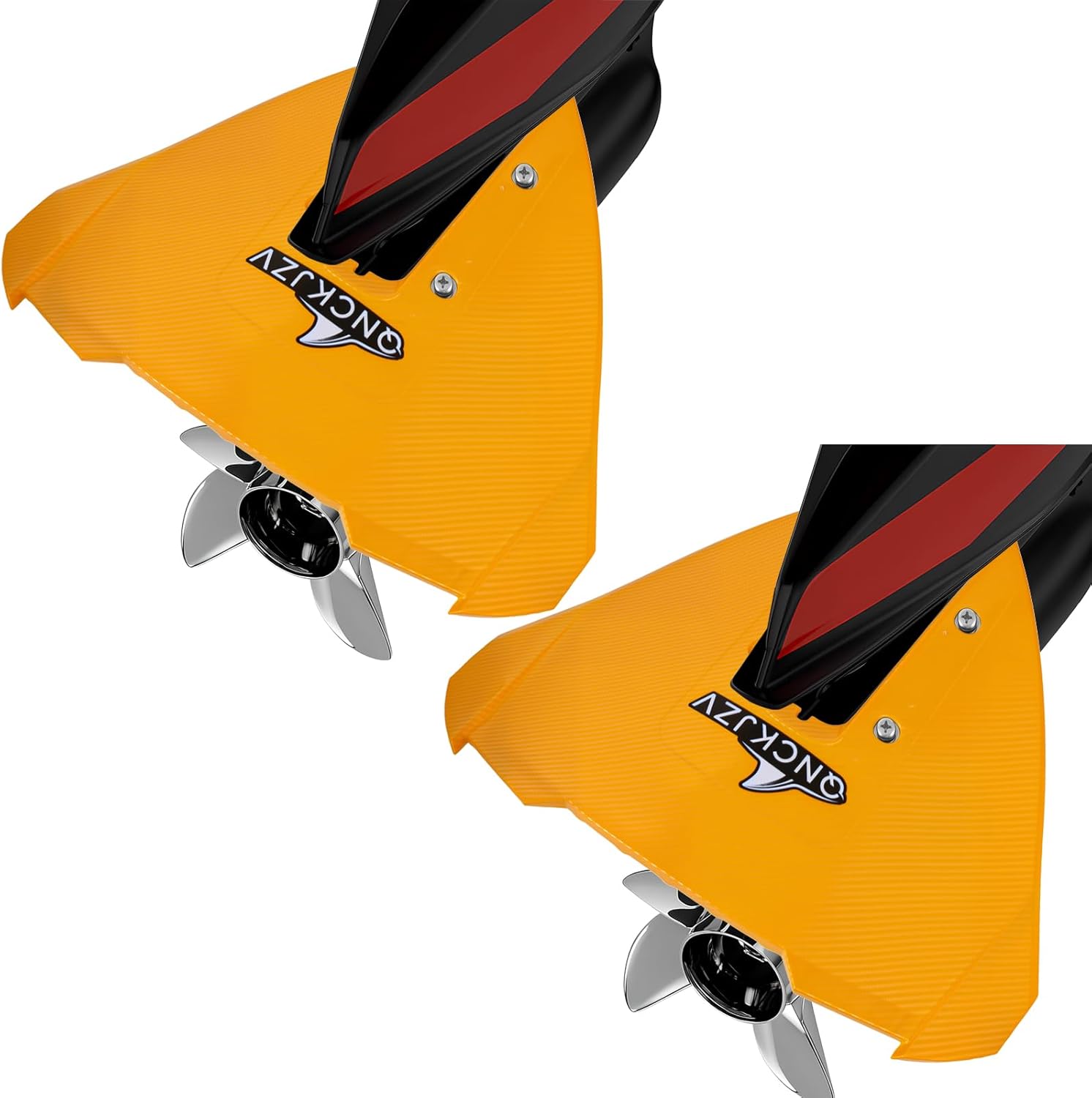 Universal Whale Tail Hydrofoil Stabilizer Fin Kit for Outboard & Stern Drive Motors (40-300 HP) - Enhance Performance & Stability Carbon Design (Carbon Design BLACK)